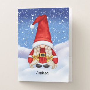 Christmas Gnome Pocket Folder