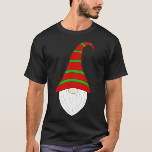 Christmas Gnome Red amp Green  T_Shirt