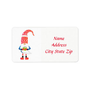 ***CHRISTMAS GNOME** Return Address Label