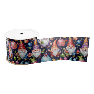 Christmas Gnome Satin Ribbon