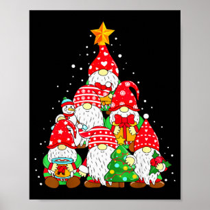 Christmas Gnome Shirt For Family Pajamas Gnome Xma Poster