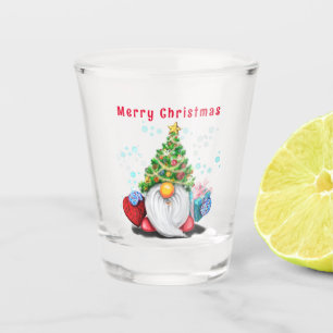 Christmas Gnome Shot Glass
