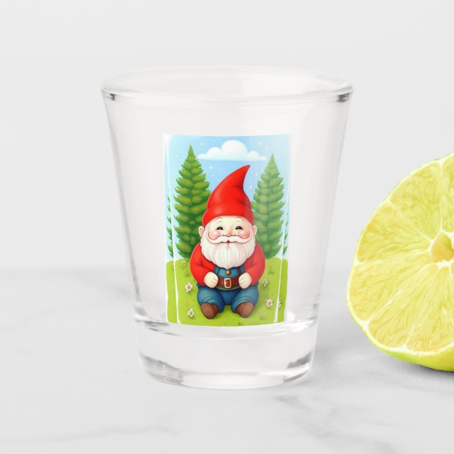 Christmas Gnome Shot Glass (Front)