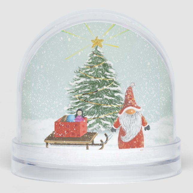 Christmas Gnome Snow Globe (Front)