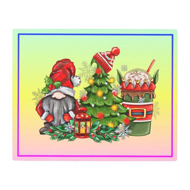 Christmas Gnome Sublimation-64340 Metal Print (Front)