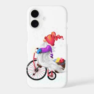 Christmas Gnome with Bike and Gifts iPhone 17 Case