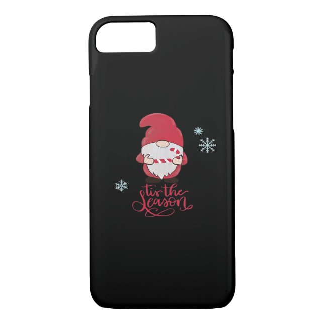 Christmas Gnome With Candycane Case-Mate iPhone Case (Back)