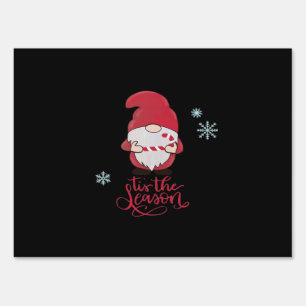 Christmas Gnome With Candycane Sign