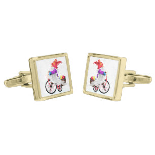 Christmas Gnome with Gift Cufflinks