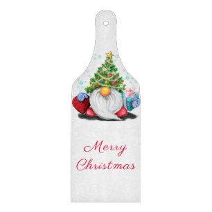 Christmas Gnome with Gift Cutting Board
