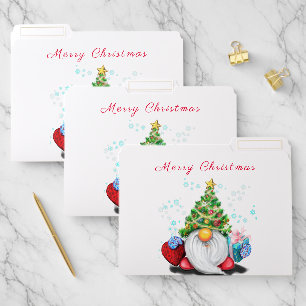 Christmas Gnome with Gift File Folder