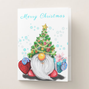 Christmas Gnome with Gift Pocket Folder