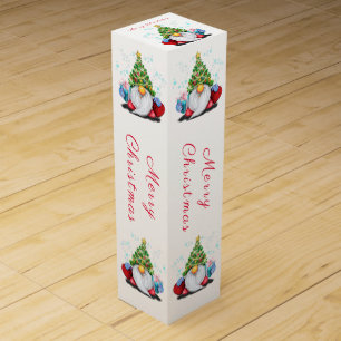 Christmas Gnome with Gift Wine Box