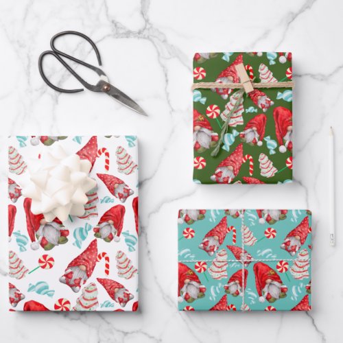 Christmas Gnome wrapping paper
