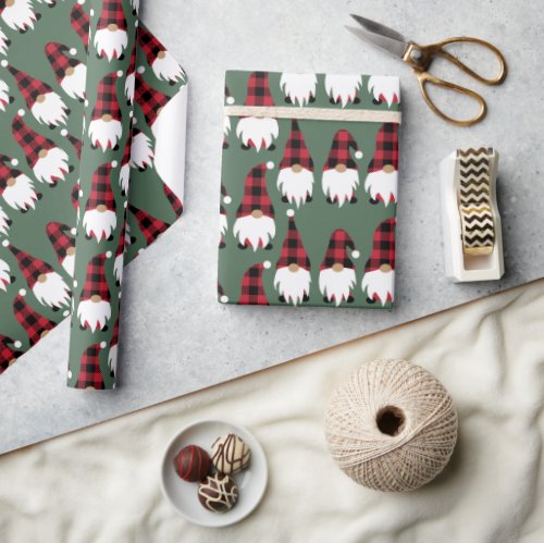 Christmas Gnome Wrapping Paper