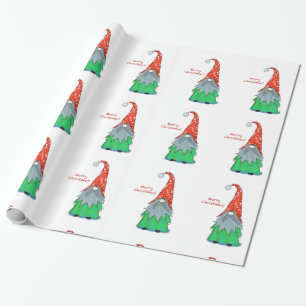 Christmas Gnome Wrapping Paper