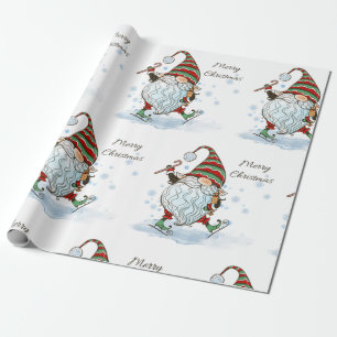 Christmas Gnome Wrapping Paper