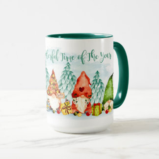 Christmas - Gnomes and Gifts 2 Tone  Coffee Mug