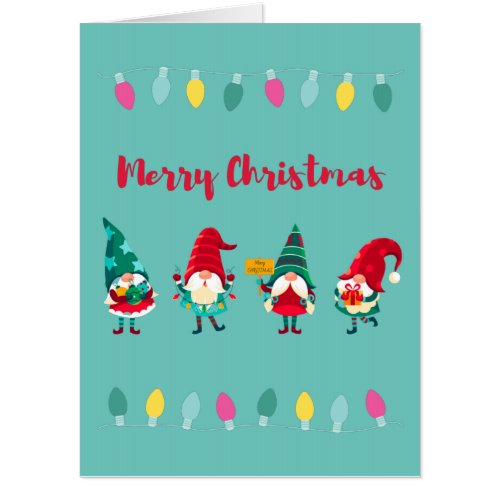 Christmas Gnomes  Card