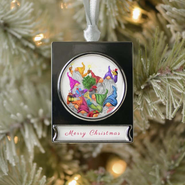 Christmas Gnomes Christmas Ornament Gift (Tree)