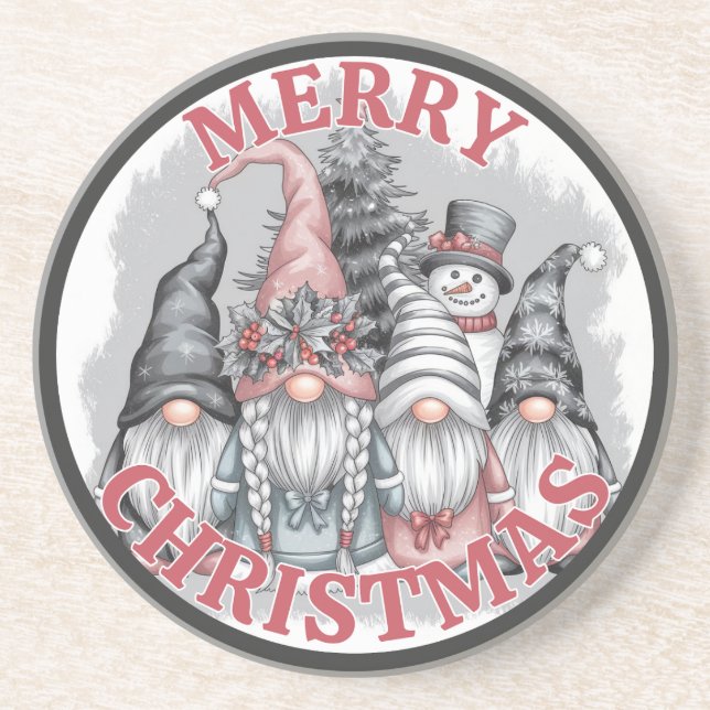 Christmas Gnomes Coaster (Front)
