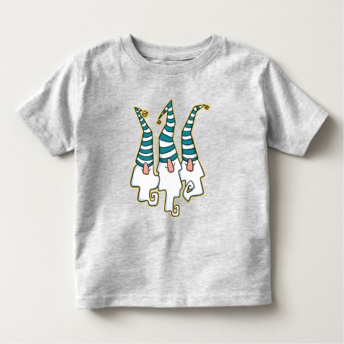 Christmas gnomes design toddler t_shirt