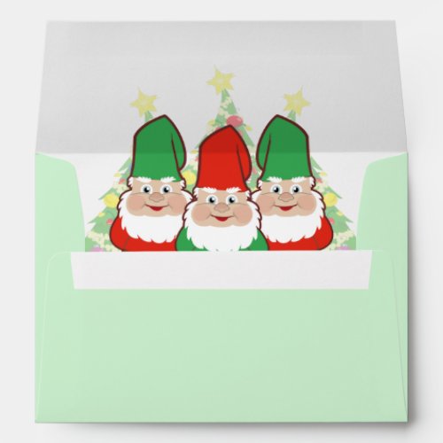 Christmas Gnomes Envelope