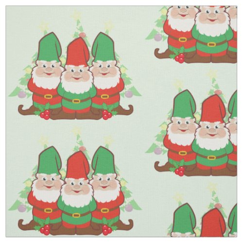 Christmas Gnomes Fabric