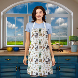 Christmas gnomes farmhouse home scandi apron
