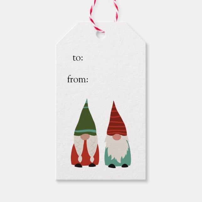 Christmas Gnomes Gift Tags (Front)