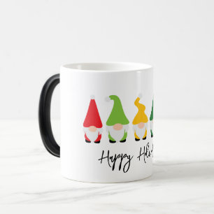 Christmas Gnomes Happy Holidays Colorful Fun Color Morph Mug