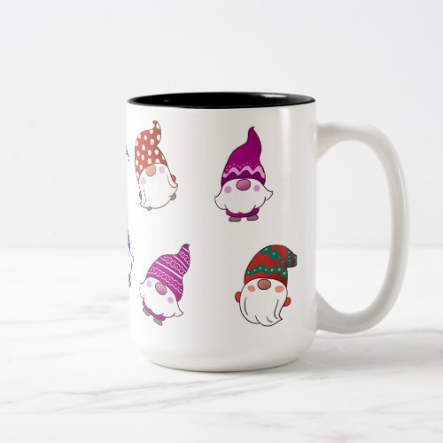 Christmas Gnomes in  Two_Tone Coffee Mug