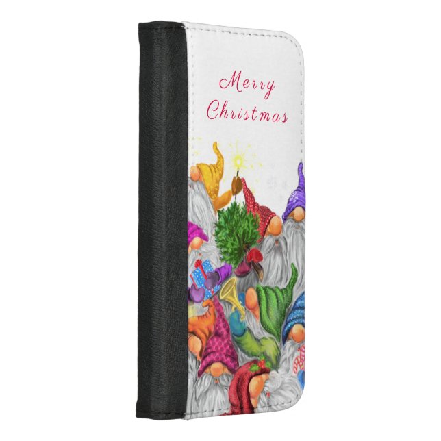 Christmas Gnomes iPhone Wallet Case (Right)