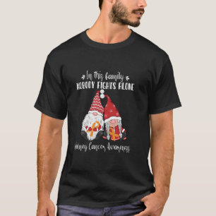 Christmas Gnomes Kidney Cancer Awareness T-Shirt