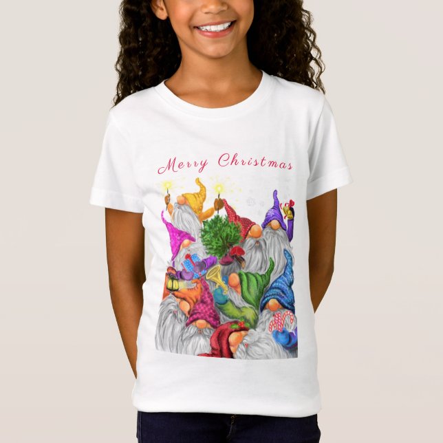 Christmas Gnomes Kid's T-Shirt (Front)