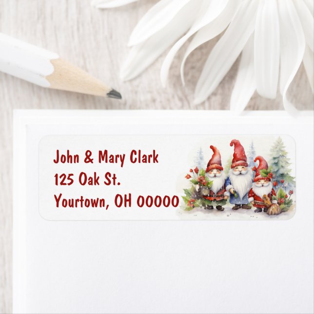 Christmas Gnomes Label (Insitu)