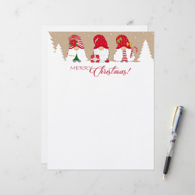 Christmas Gnomes Letterhead (Front/Back In Situ)