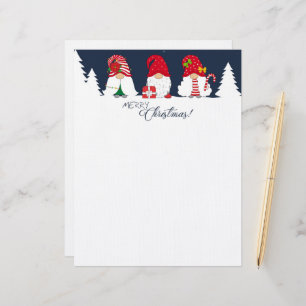 Christmas Gnomes Letterhead