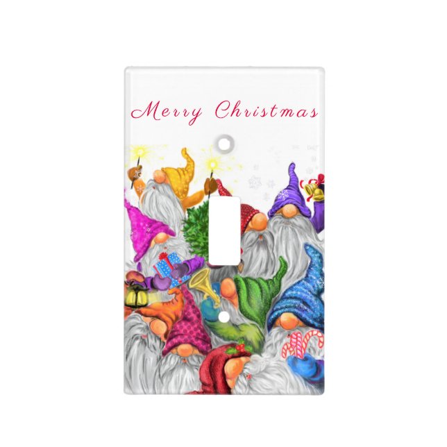 Christmas Gnomes Light Switch Cover (Front)