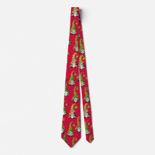 Christmas Gnomes Neck Tie