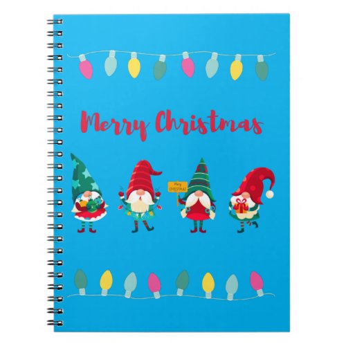 Christmas Gnomes  Notebook