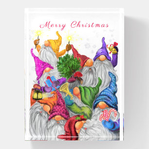 Christmas Gnomes Paperweight