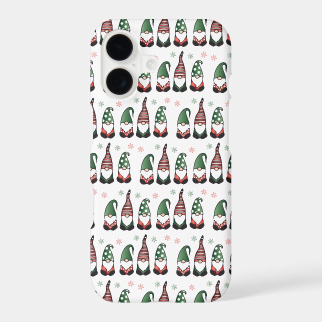 Christmas Gnomes Pattern Iphone Case (Back)