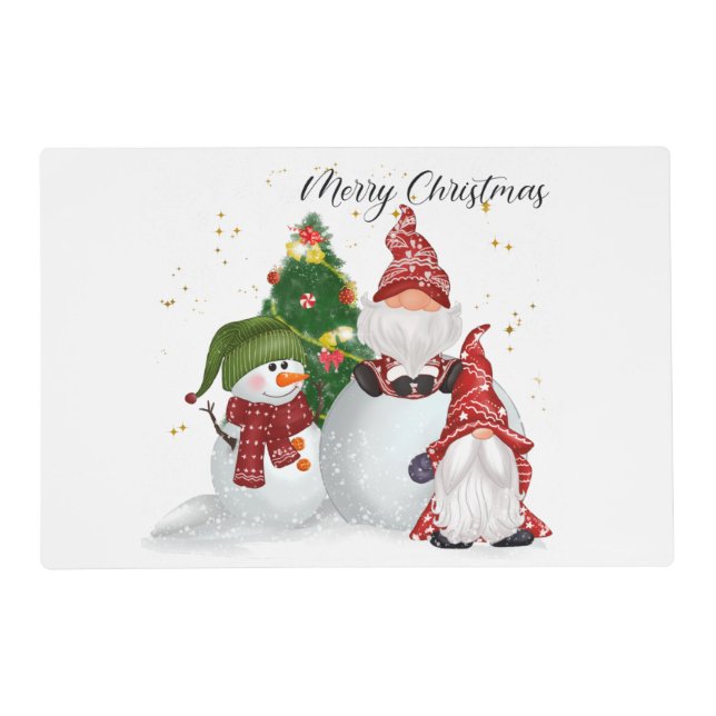 Christmas Gnomes Placemat (Front)