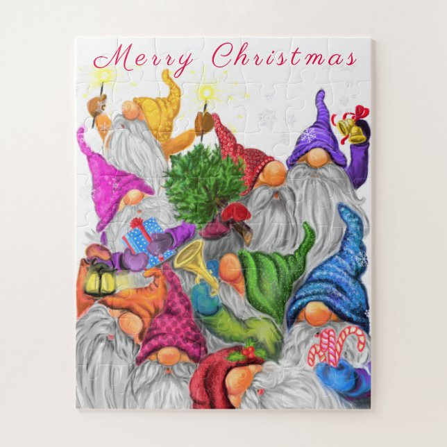 Christmas Gnomes Puzzle (Vertical)