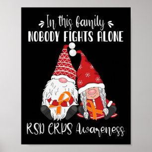 Christmas Gnomes Rsd Crps Awareness Poster