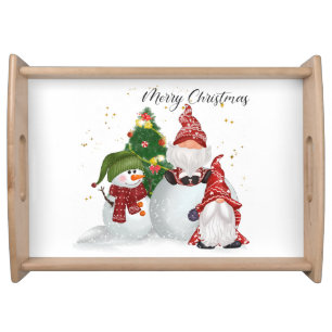 Christmas Gnomes Serving Tray