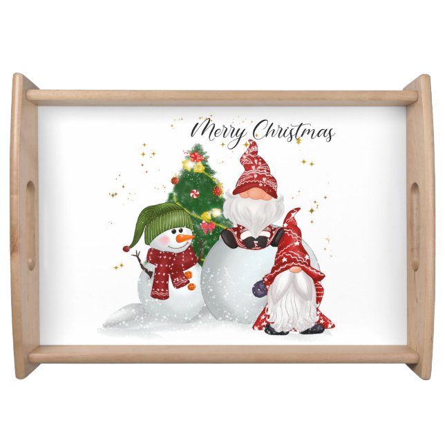 Christmas Gnomes Serving Tray (Front)