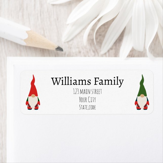 Christmas gnomes simple  label (Insitu)