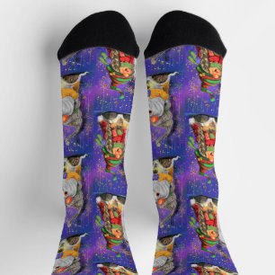 Christmas Gnomes Socks